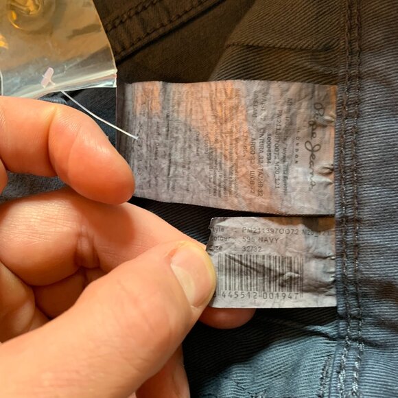 Navy Pepe Jeans trousers, W-32, L-34 - Picture 16 of 16